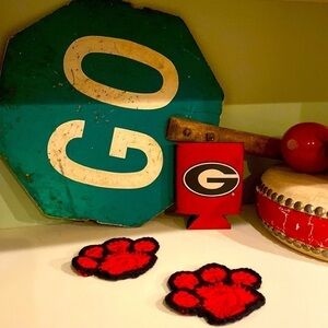 LETS GO GEORGIA 🐾🏈 Lucky DAWG Paws Red & Black Let’s GO DAWGS